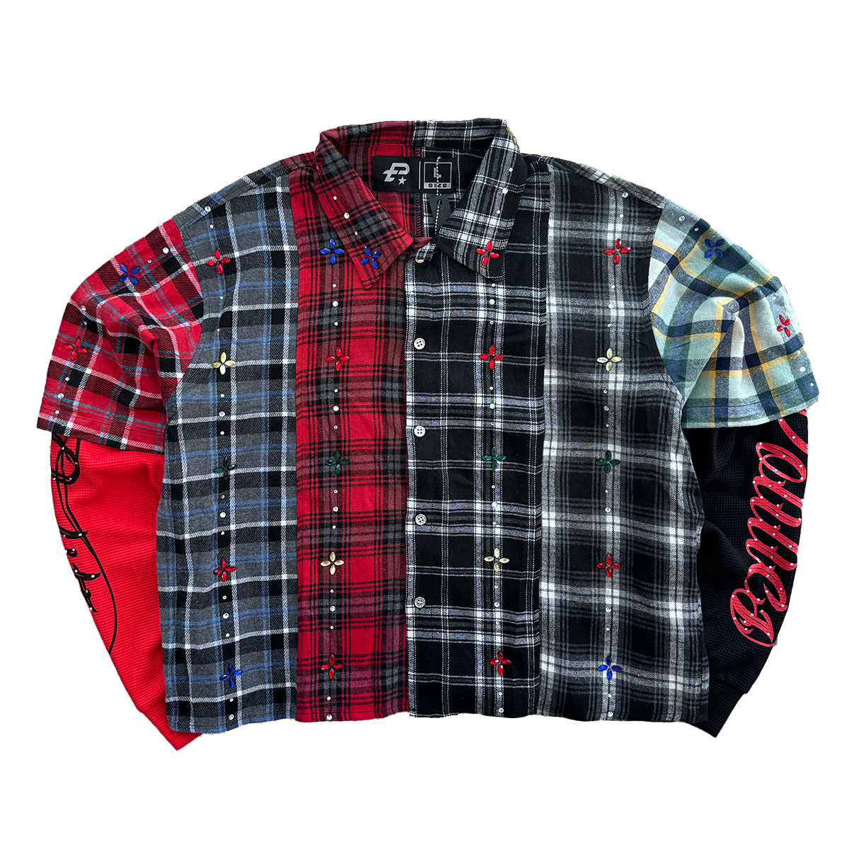 politics-blay-flannel-multi-color-red-6-rings-clothing