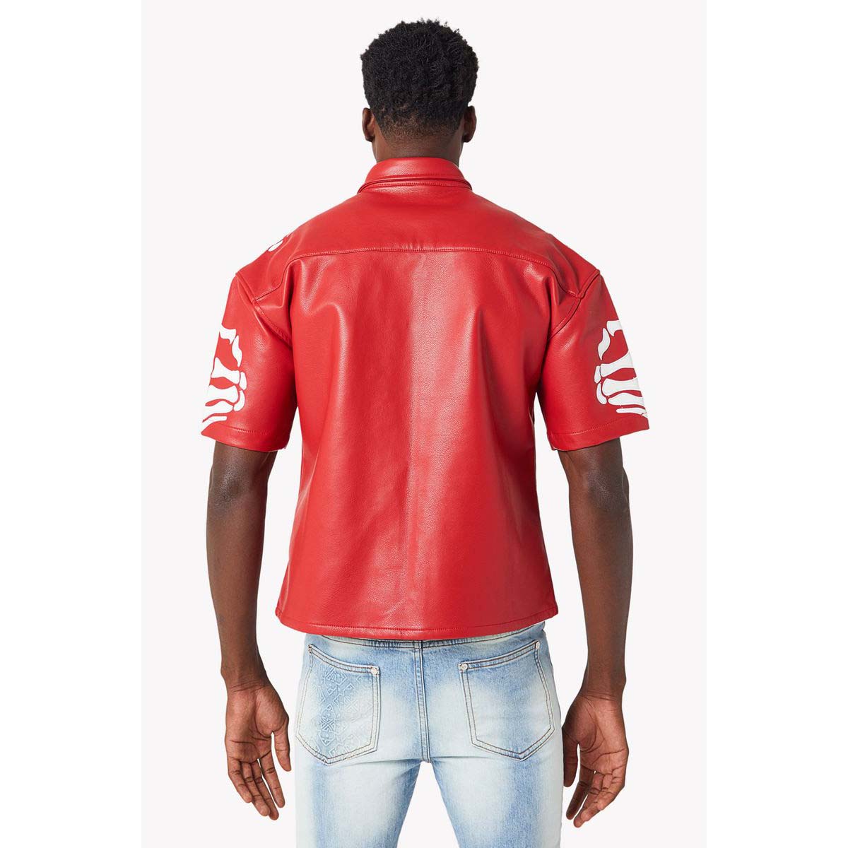 GUAPI Cream Hell Dragger Leather Pants