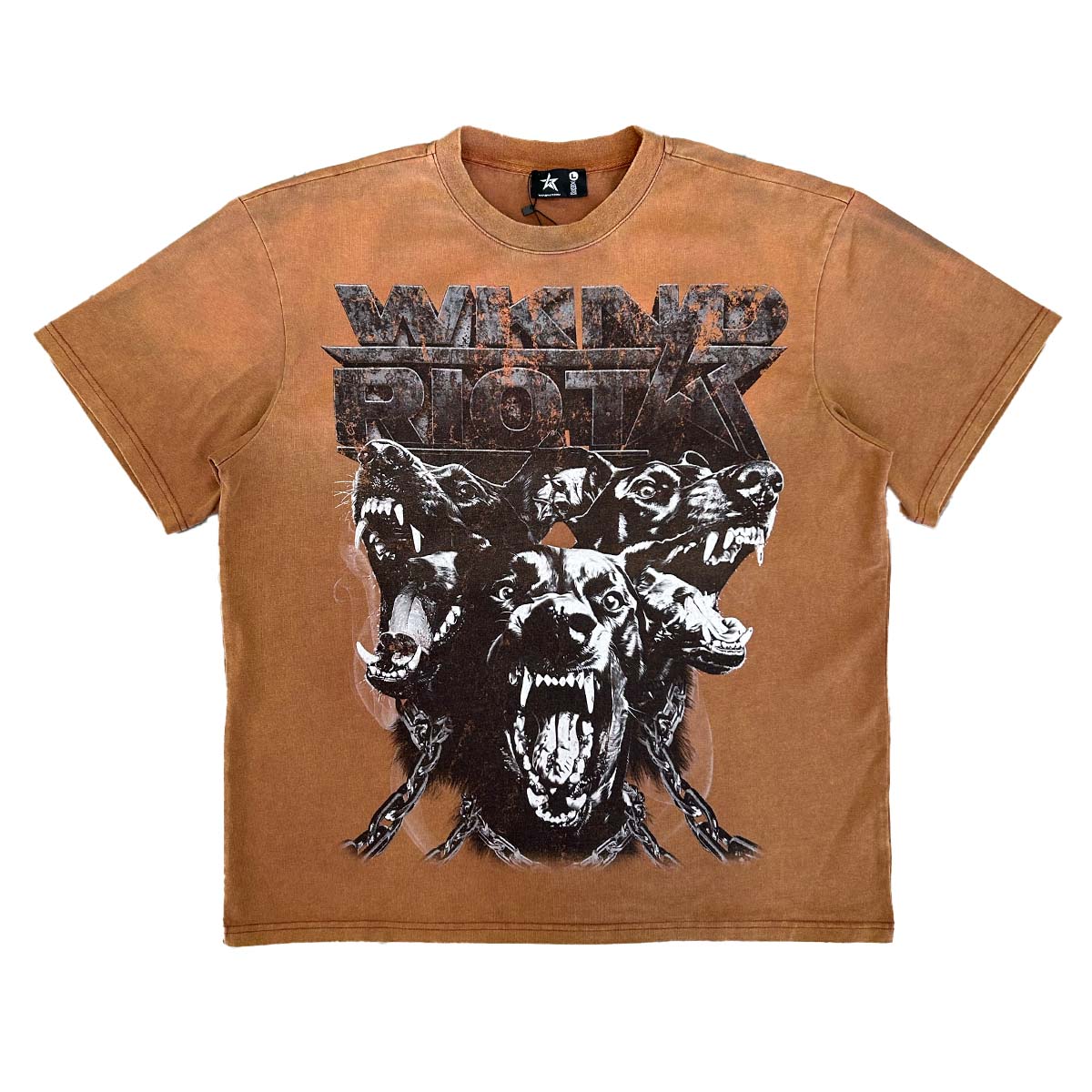 WKND RIOT | RIOT DOBERMAN TEE - BROWN SUNFADE – 6 Rings Clothing Store