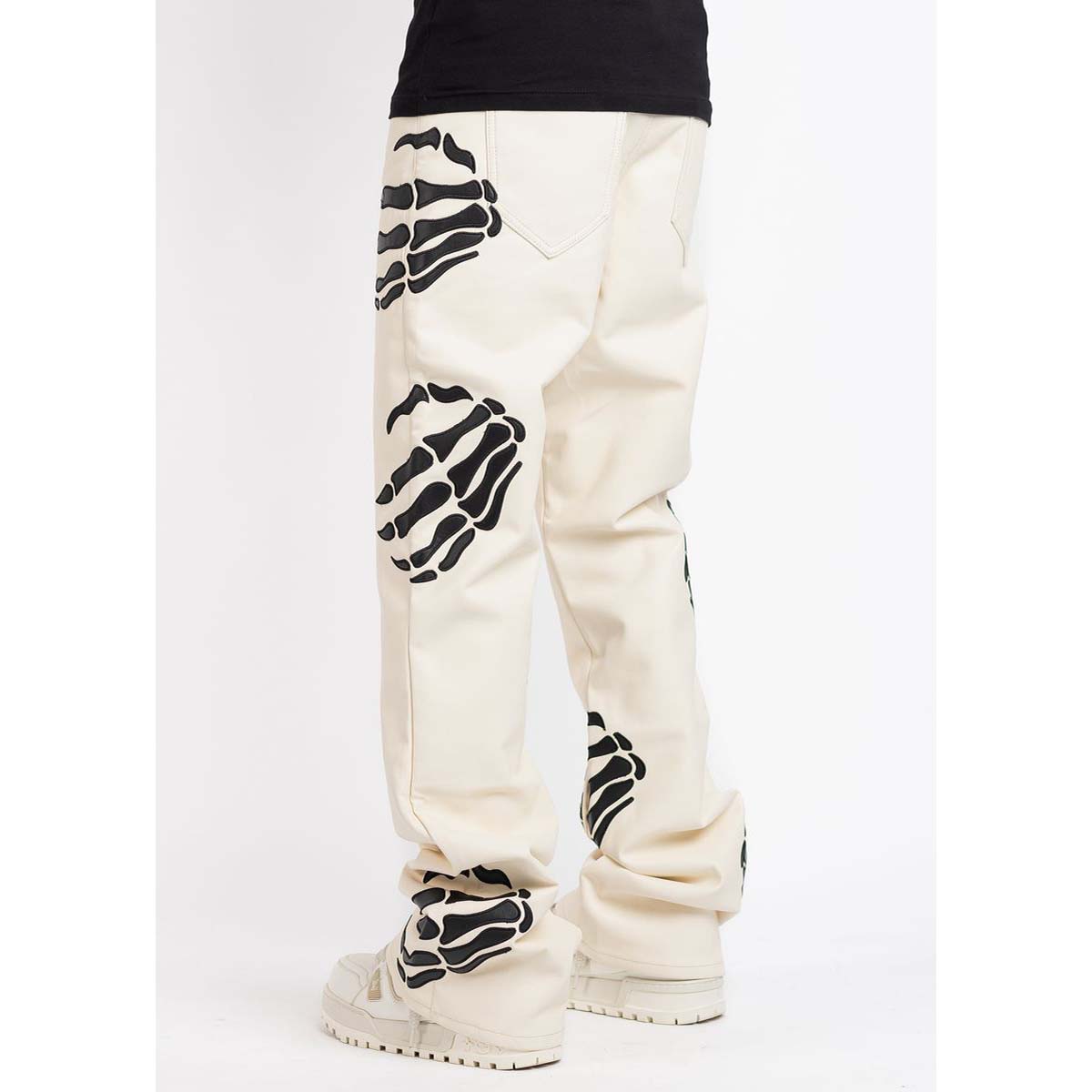 Guapi | Cream Hell Dragger Leather Pant – 6 Rings Clothing Store