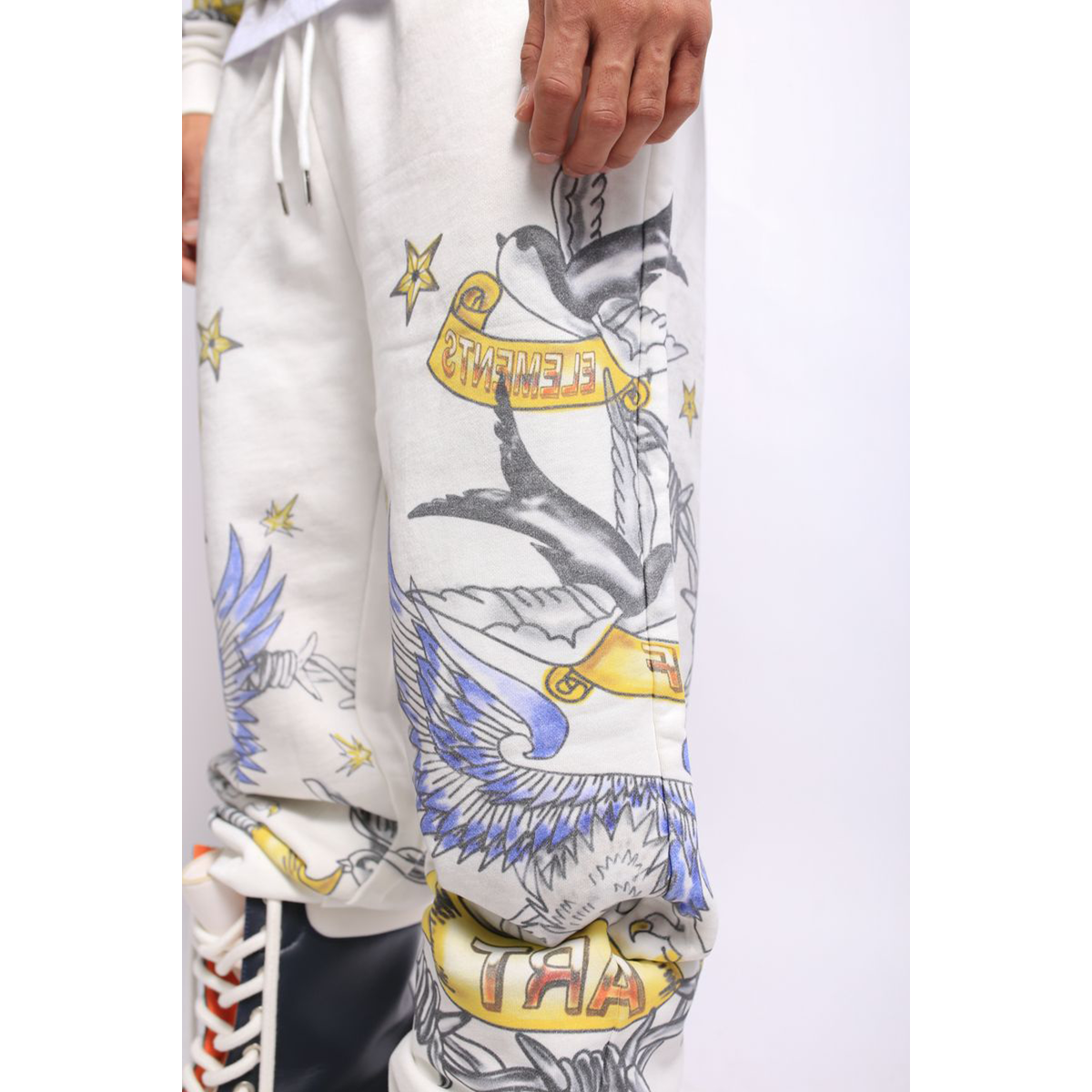 elements-of-art-americana-sweatpants-vintage-white-6-rings-clothing