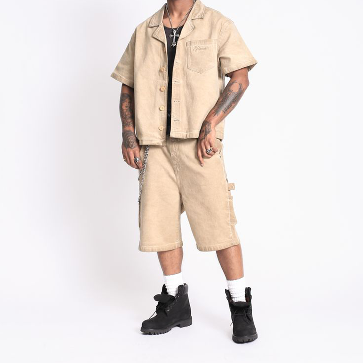 elements-of-art-script-vintage-washed-jort-beige-6-rings-clothing