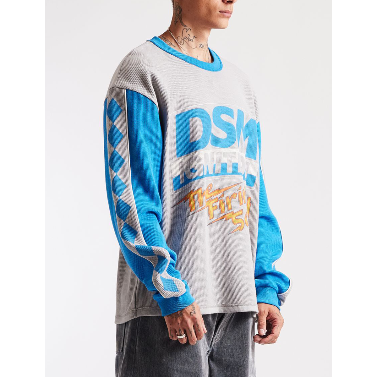 diet-starts-monday-ignition-waffle-long-sleeve-grey-blue-6-rings-clothing