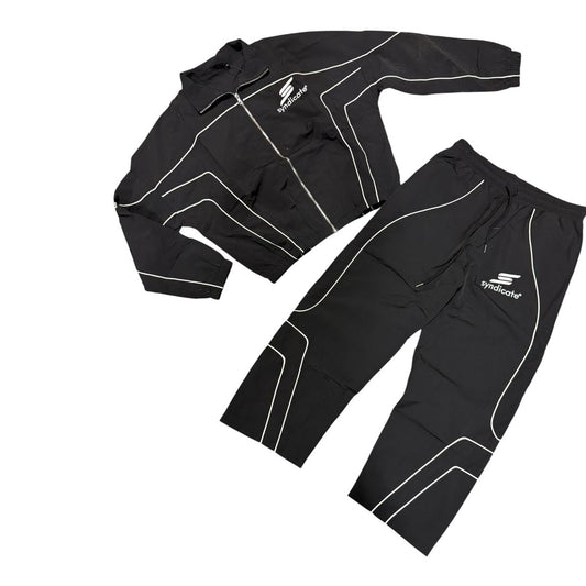 The Syndicate | Nylon Sweat Pants Set - Black