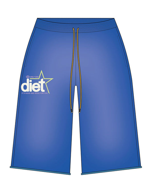 Diet Starts Monday | Inside-Out Fleece Sweatshorts  -Blue
