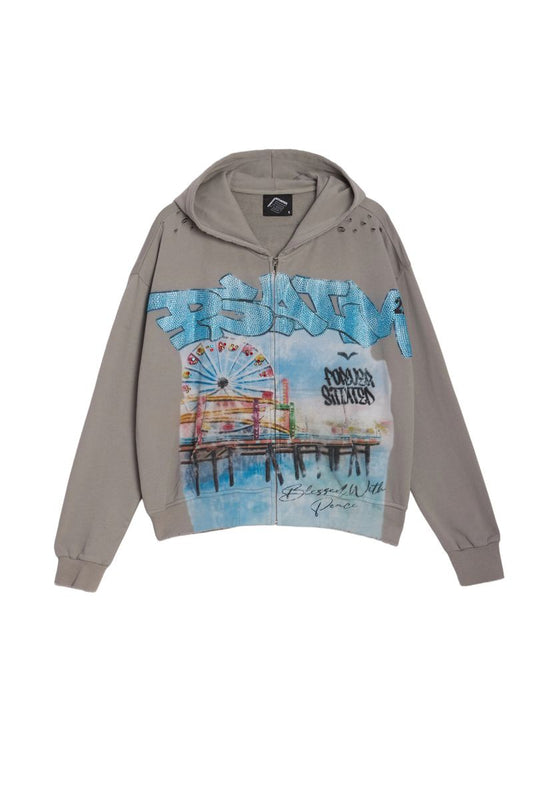 Forever Situated | Ferris Wheel Hoodie Gray