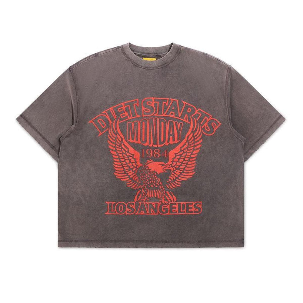 Diet Starts Monday | Eagle 84 Tee - Black/Orange