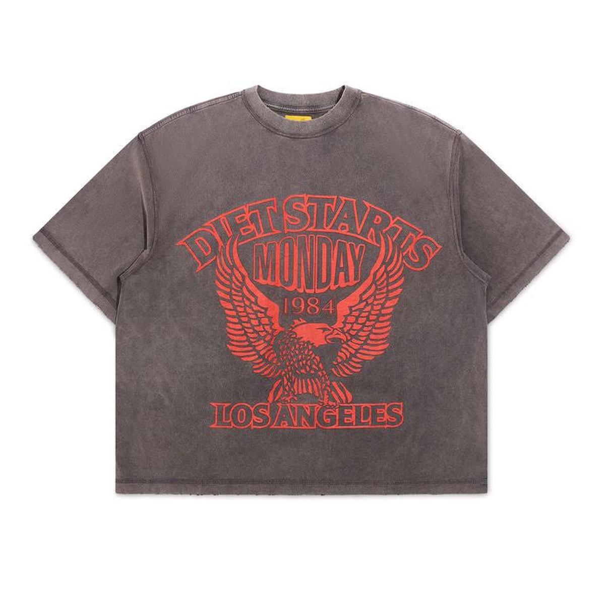 Diet Starts Monday | Eagle 84 Tee - Black/Orange
