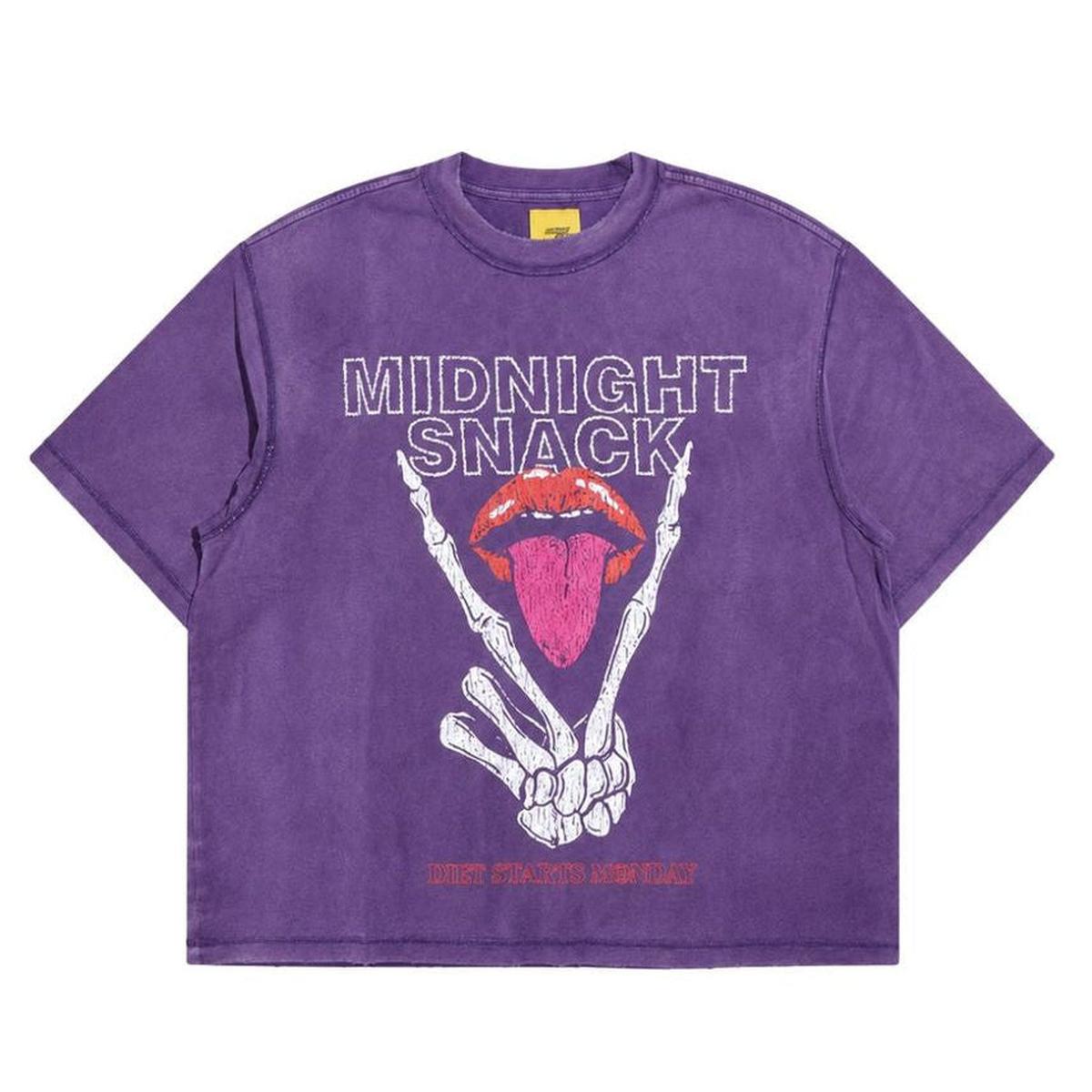 Diet Starts Monday | Midnight Snack Tee - Washed Purple