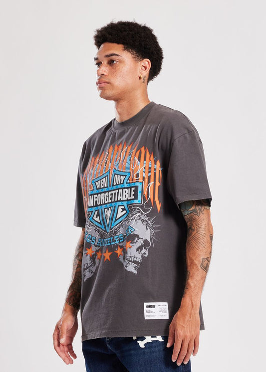 Memory Lane | UNFORGETTABLE SHIELD TEE-VINTAGE BLACK