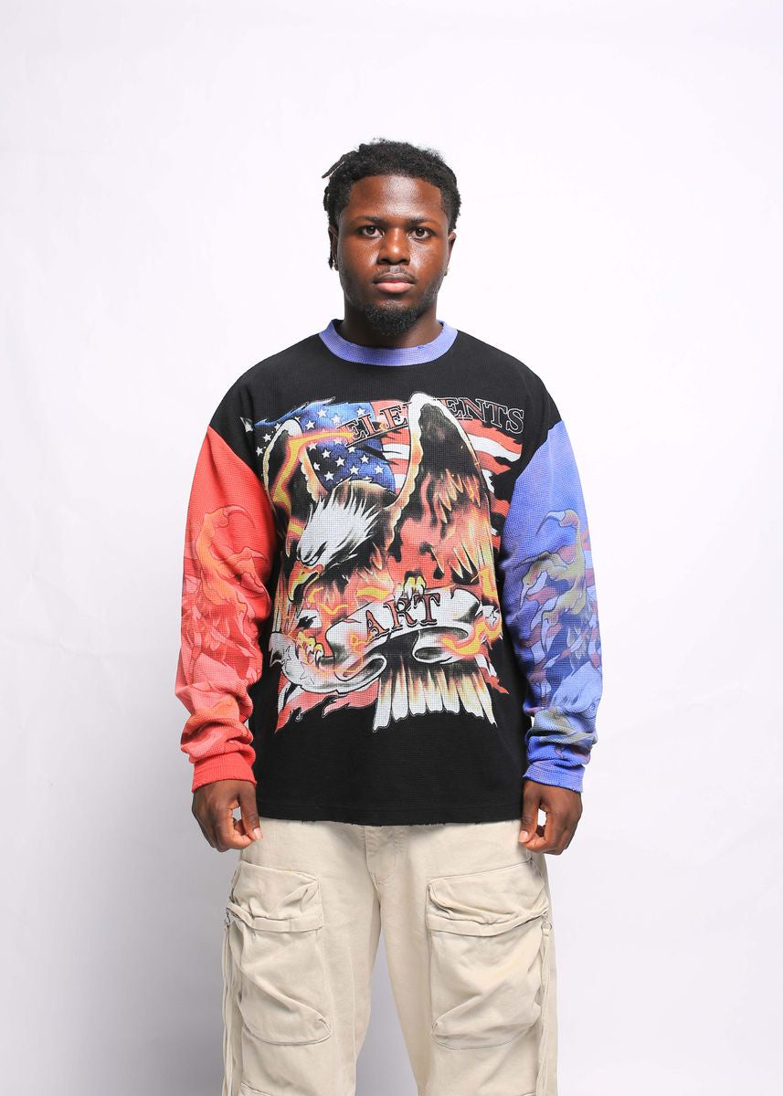 Elements of Art | Americana Thermal-Black/Multi