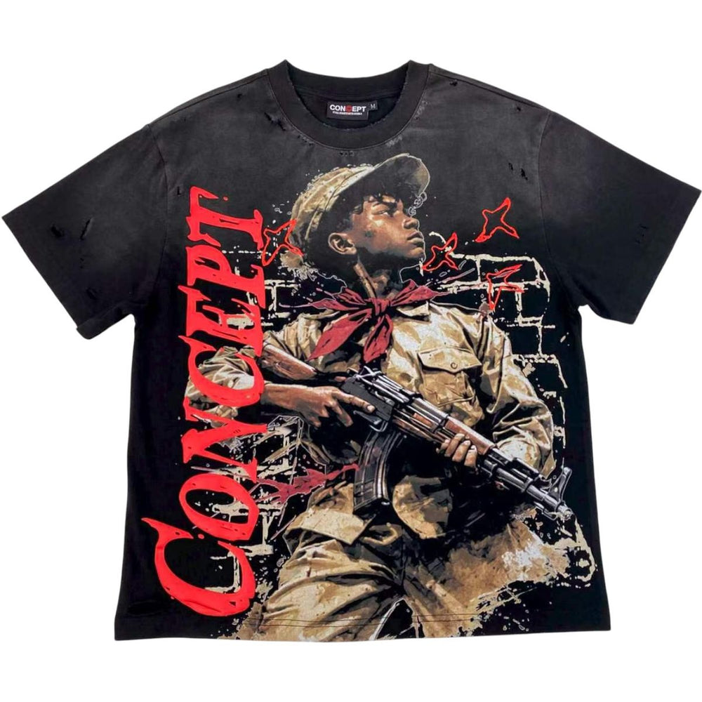 Concept LA | "Soldier" Tee- Blk Wash