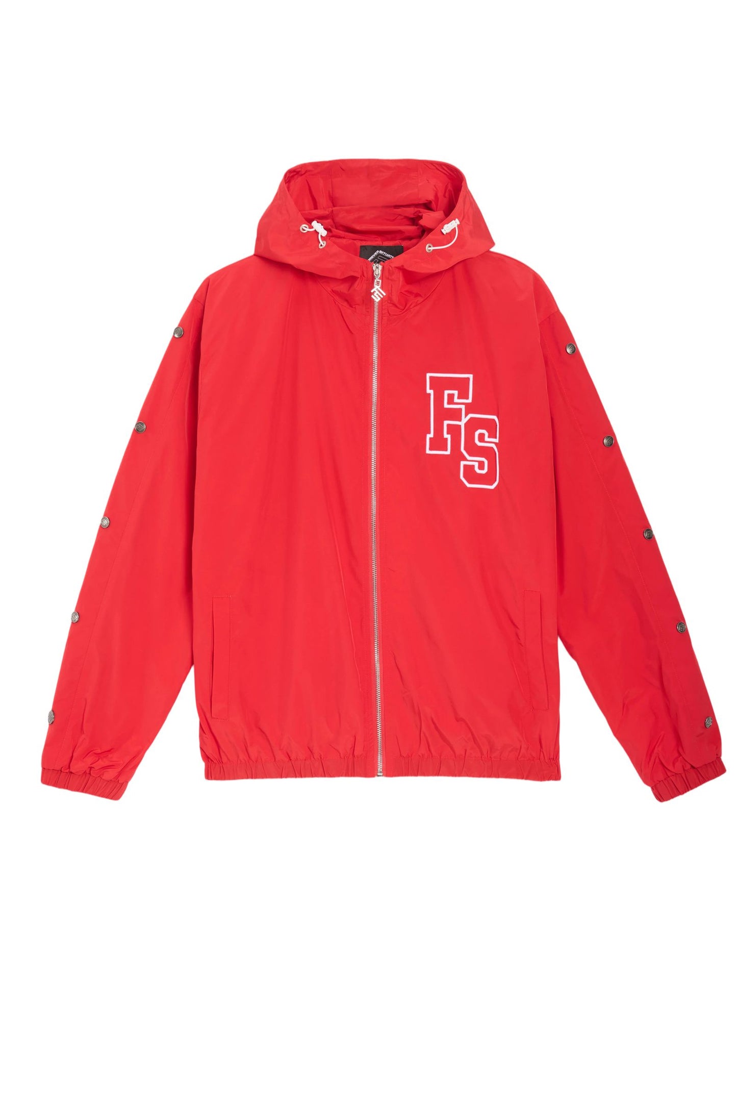 Forever Situated | Nylon Track Jacket Red