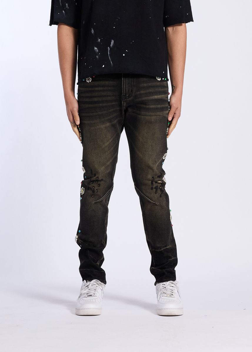 Crysp Denim | FLORAL SKINNY