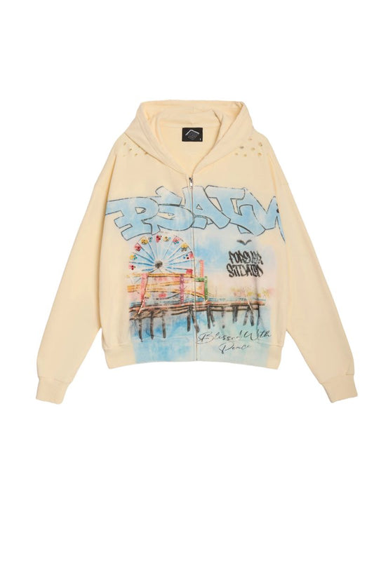 Forever Situated | Ferris Wheel Hoodie Cream