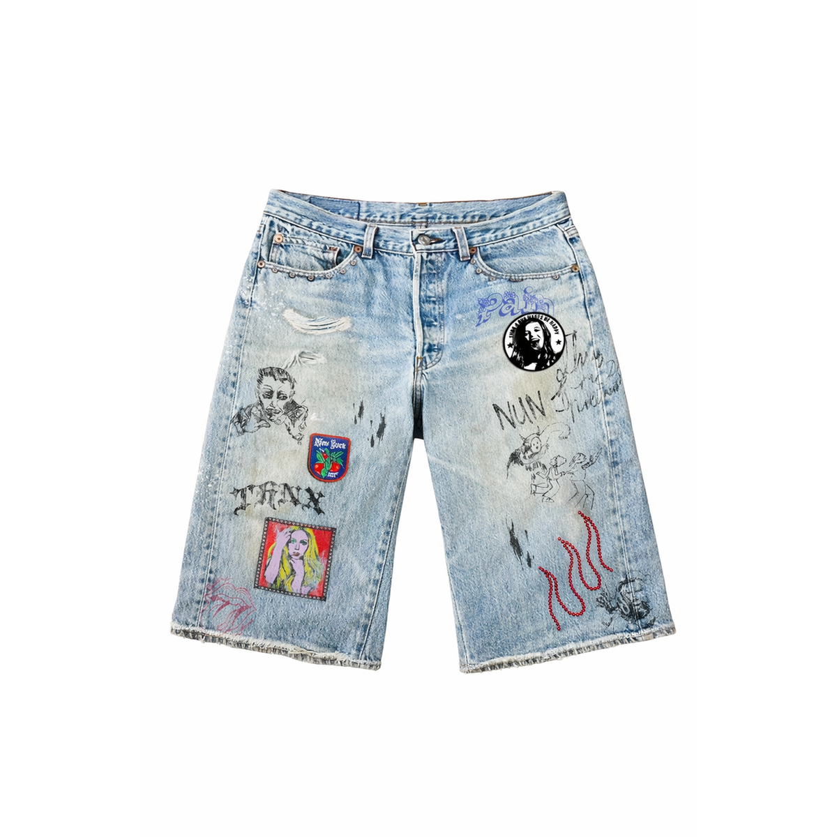 Thnx For Nothing | Anime Jorts - Blue