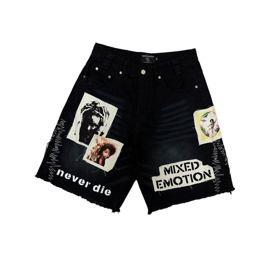 Mixed Emotion | Black “Chaos” Carpenter Shorts