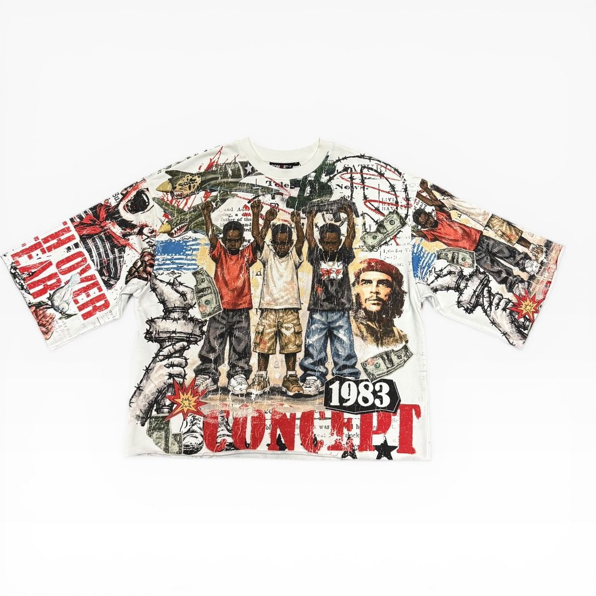 Concept LA | "Over Fear" Crop White