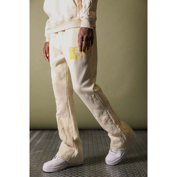 GFTD | JOHN FLARE JOGGERS - Cream