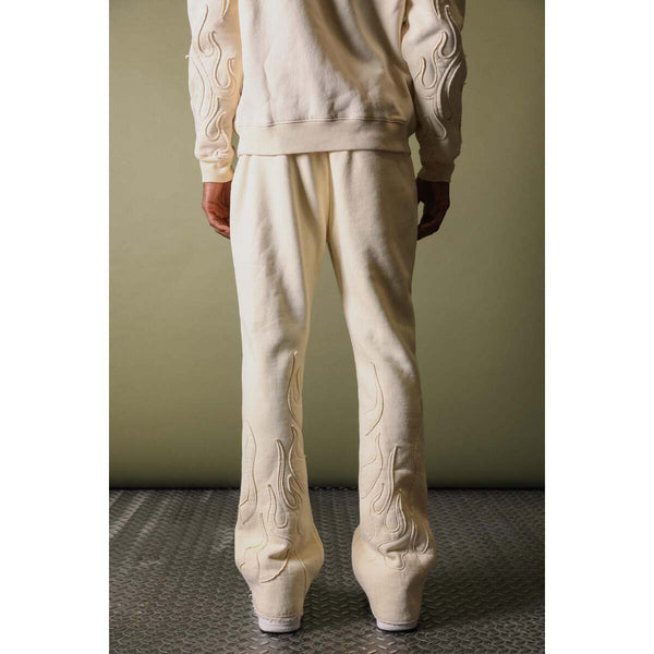 GFTD | JOHN FLARE JOGGERS - Cream