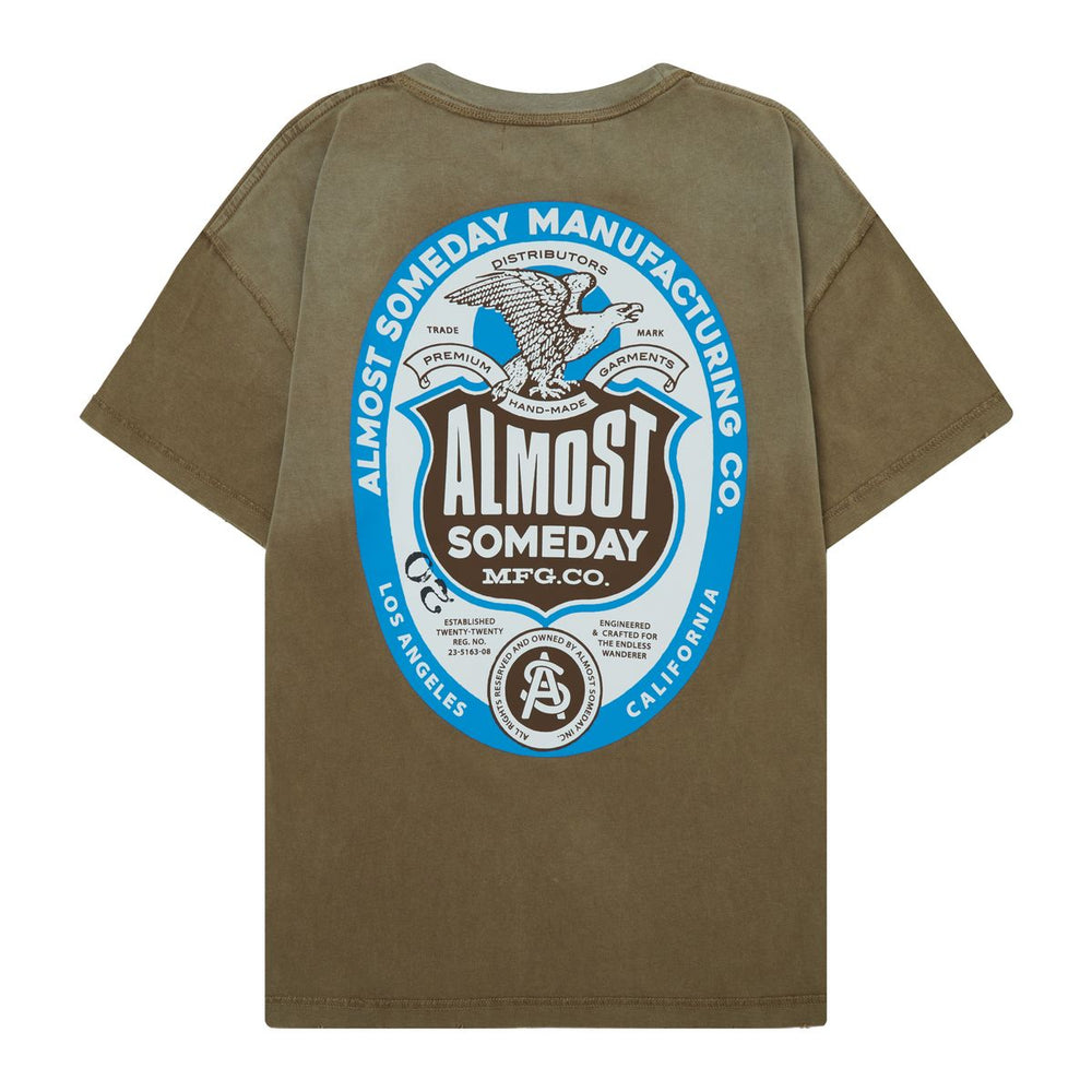 Almost Someday | Label Tee - Brown