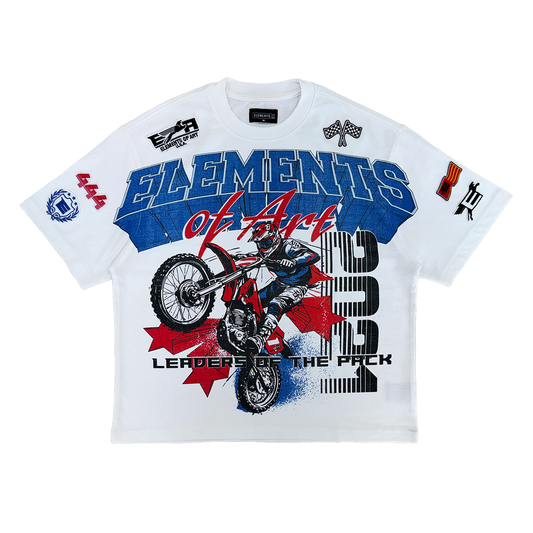 Elements of Art |  Leaders Of The Pack Tee - White