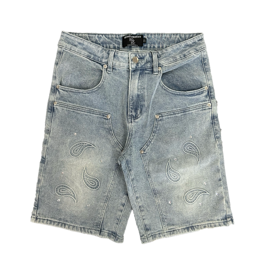 mixed-emotion-paisley-rhinestone-denim-shorts-blue-vintage-6-rings-clothing