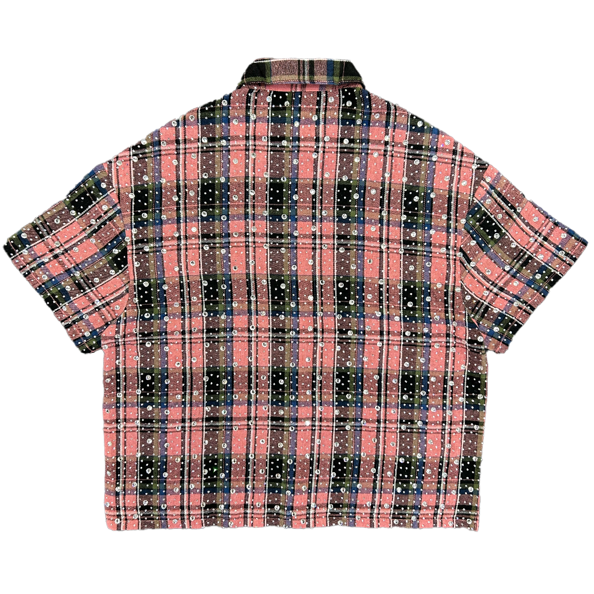 syndicate-milano-rhinestone-plaid-short-sleeve-shirt-pink-plaid-6-rings-clothing