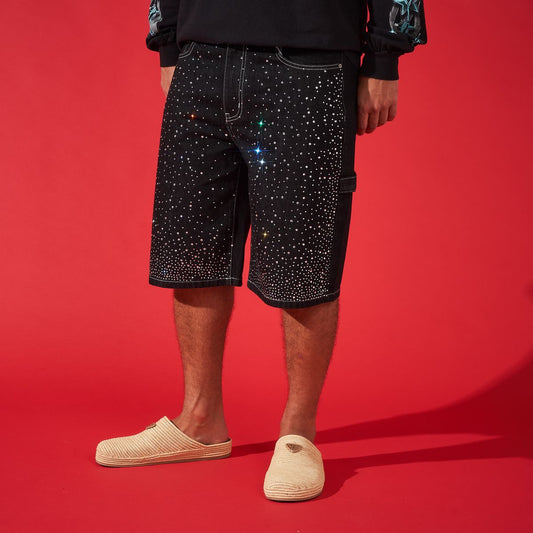 duaa-victorious-black-denim-short-mens-raw-black-denim-white-contrast-stitch-6-rings-clothing
