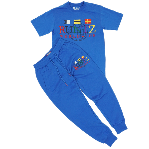 runtz-around-the-world-jogger-set-royal-blue-6-rings-clothing