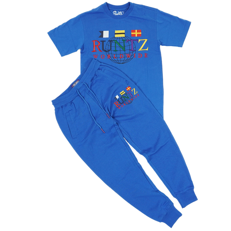 runtz-around-the-world-jogger-set-royal-blue-6-rings-clothing