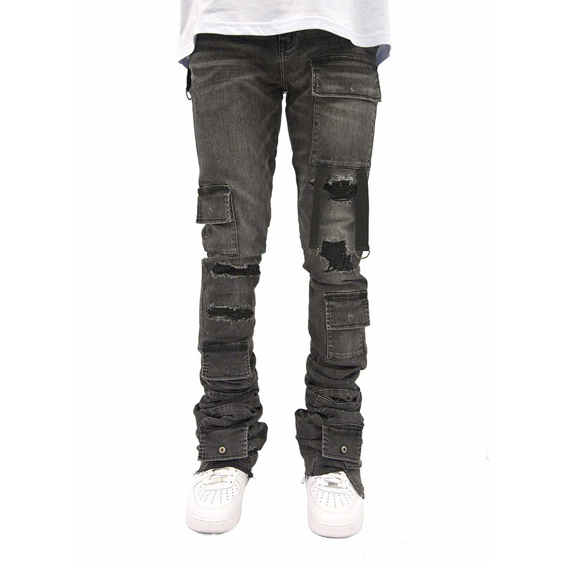 si-tu-veux-gunna-super-stacked-jeans-black-wash-6-rings-clothing