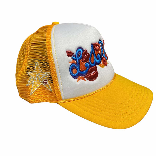 la-ropa-store-front-trucker-hat-gold-6-rings-clothing