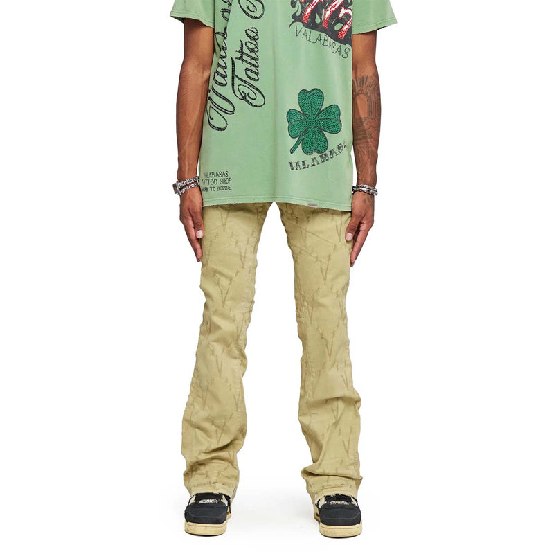 Valabasas | "V LOVE" DENIM STACKED - Light Olive